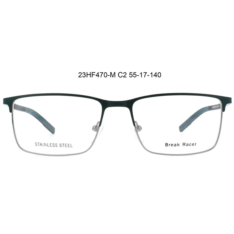 Por que você deve escolher uma armação de metal com pontas de borracha em dois tons para seus óculos?